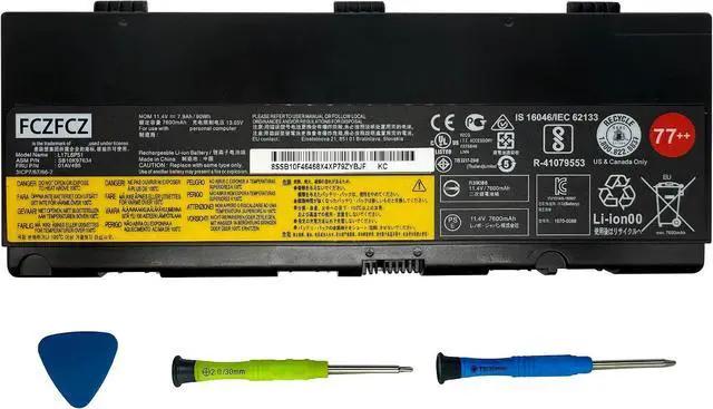 Main image of L17M6P51 01AV496 Battery 90Wh Replacement for Lenovo ThinkPad P50 P51 P52 Series SB10K97635 L17L6P51 SB10K97634 01AV495 SB10T83195 5B10W13952 SB10K97635 01AV477 00NY492 77++ 77+ 11.25V