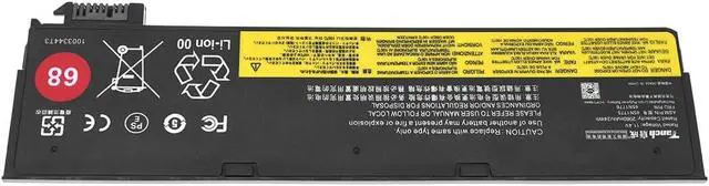 Alt view image 2 of 6 - Tanch Genuine 45N1126 45N1160 45N1127 45N1125 45N1128 45N1124 0C52862 45N1136 45N1134 0C52861 Laptop Battery for Lenovo Thinkpad X250 T470 T450s X240 T450 X260 X270 T440 T460 11.4V 2060mAh 24W