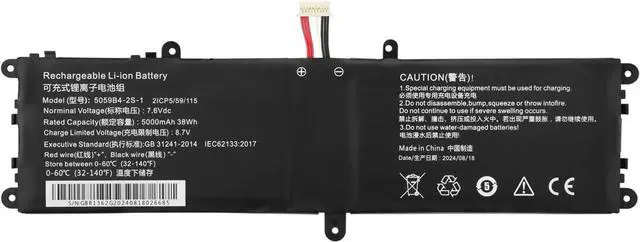 Main image of 5059B4-2S 5059B4-2S-1 505979-3S1P 505979-3S1P-1 5059B4-2S1P Laptop Battery Replacement for Chuwi GemiBook 13.3 inch CWI528, GemiBook Pro 14 inch CWI529, CHUWI CoreBook X 14-inch 2021 Serie(7.6V 38Wh)