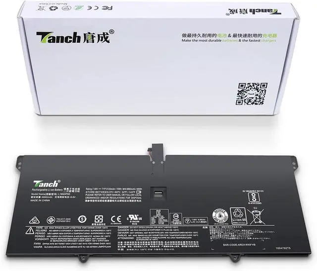 Main image of Tanch Genuine L16M4P60 L16C4P61 5B10N01565 5B10N17665 5B10W67249 SB10W67429 2ICP4/53/129-2 Laptop Battery for Lenovo Yoga 920 920-13IKB 920 13 Yoga 6 PRO 6 Pro-13 6 Pro-13IKB 7.68V 9120mAh 70W