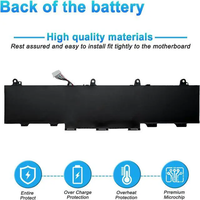 Alt view image 4 of 7 - GR03XL Battery Replacement for HP ProBook 635 Aero G7 G8 2N2T0UT 2N2T4UT 2W8S7EA 306A9EA 309W0PA Series TPN-DB0D M12328-2C1 M12328-2C2 M12451-005 11.55V 42Wh