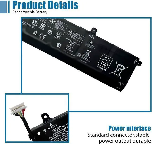Alt view image 3 of 6 - IR06XL Laptop Battery Replacement for HP ZBook Power G7 G9 G10 Mobile Workstation ZBook Power G10 A Series TPN-DB0C IR06083XL M02029-005 M01523-2C2 M01523-2C1 11.58V 83Wh 6880mAh