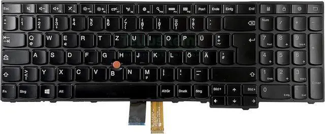 Alt view image 3 of 6 - Replacement German Non-Backlit Keyboard for Lenovo Thinkpad E531 T540 T540P T550 L540 W540 W550S W550 W541