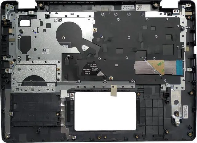 Alt view image 2 of 2 - Laptop Keyboard Compatible for Dell Vostro V3400 V3405 3400 3405 0TV7CN Latin Layout Black with Palmrest Upper Cover Case Shell No Backlit