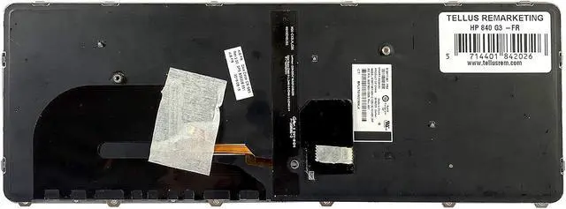 Alt view image 4 of 6 - Replacement French Backlit Keyboard for HP 840 G3, 745 G3, 840 G4, 745 G4