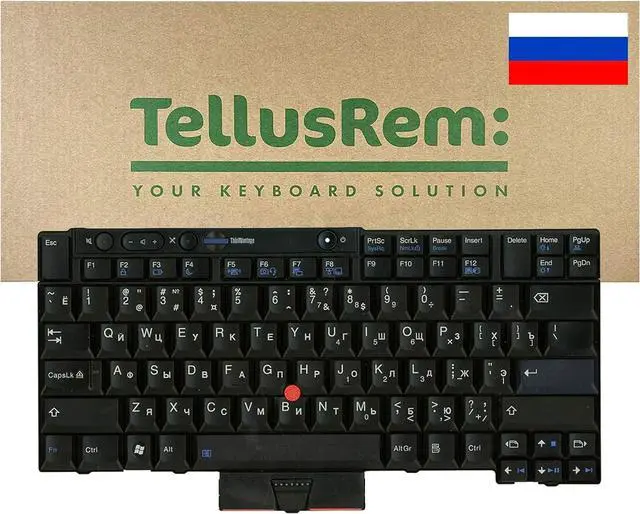 Main image of Replacement Russian Non-Backlit Keyboard for Lenovo Thinkpad T520 T520i T420S T420 T420i T400S T410S T410 T410I T510 T510i W510 W520 X220T X220s X220i X220
