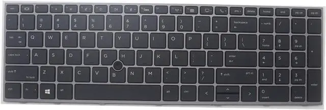 Main image of New Replacement Laptop Keyboard for HP Zbook 15 G5 G6 Zbook 17 G5 G6 Keyboard with Point L12764-001 L12765-001 L28407-001 Backlit US