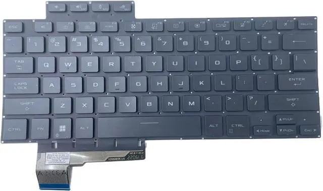 Main image of Leboncin Replacement Laptop Keyboard for Asus Zephyrus Gu604 G16, USB-C, 104 Keys, Backlit, No Frame