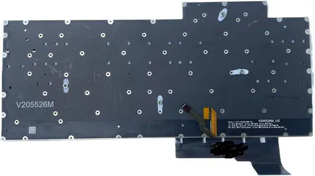 Alt view image 2 of 5 - Leboncin Replacement Laptop Keyboard for Asus Zephyrus Gu604 G16, USB-C, 104 Keys, Backlit, No Frame
