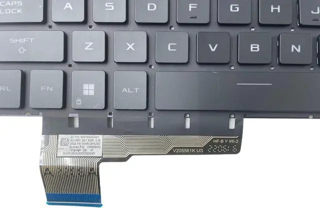 Alt view image 4 of 5 - Leboncin Replacement Laptop Keyboard for Asus Zephyrus Gu604 G16, USB-C, 104 Keys, Backlit, No Frame