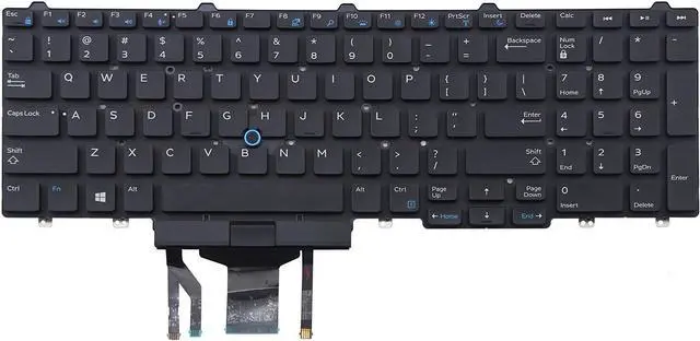 Main image of Original New for Dell Precision 7510 Keyboard Backlit US Black No Frame