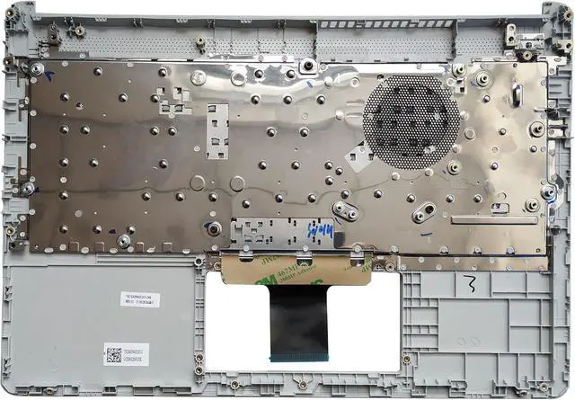 Alt view image 2 of 2 - Laptop Replacement Keyboard Compatible for HP 14-DQ 14S-DQ 14-DQ1043CL 14S-DQ1085 TPN-Q221 UK Layout with Palmrest Cover