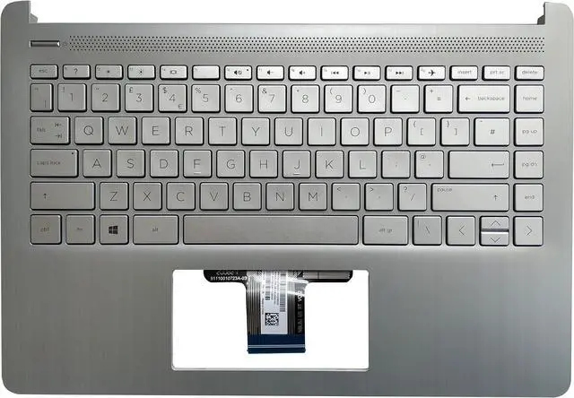 Main image of Laptop Replacement Keyboard Compatible for HP 14-DQ 14S-DQ 14-DQ1043CL 14S-DQ1085 TPN-Q221 UK Layout with Palmrest Cover