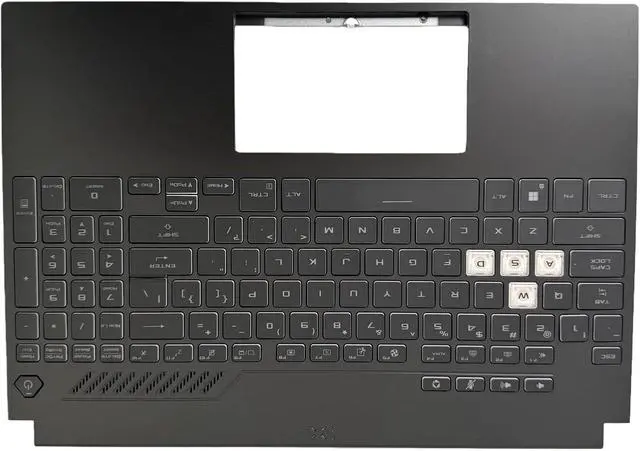 Alt view image 6 of 7 - New Replacement for ASUS TUF Dash 15 FA507/FX507 Series FA507R/RC/RE & FX507Z/ZM/ZR Laptop Palmrest Upper Case Backlit Keyboard Assembly Part 90NR0951-R31 90NR09F4-R31US0 6070B2137812 (Single Color)