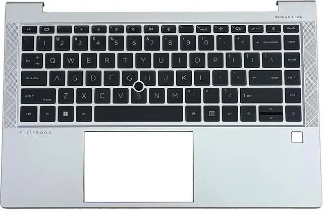 Main image of Replacement Laptop Upper Case Palmrest Non-Backlit Keyboard Assembly Part for HP Elitebook 845 G7 845 G8 M15209-001 M52492-001 Black