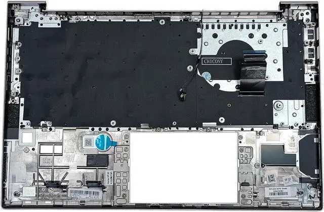 Alt view image 2 of 7 - Replacement Laptop Upper Case Palmrest Non-Backlit Keyboard Assembly Part for HP Elitebook 845 G7 845 G8 M15209-001 M52492-001 Black