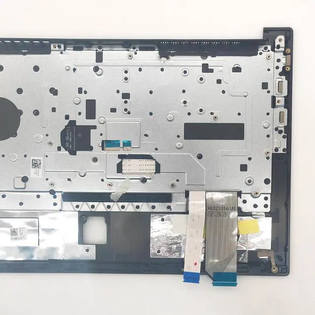 Alt view image 6 of 6 - Replacement Upper Case Palmrest for Lenovo ThinkPad E14 Gen 3 Gen 4 Series Laptop Backlit Keyboard Assembly US Layout and Fingerprints Top Cover 5M11C47603 Black