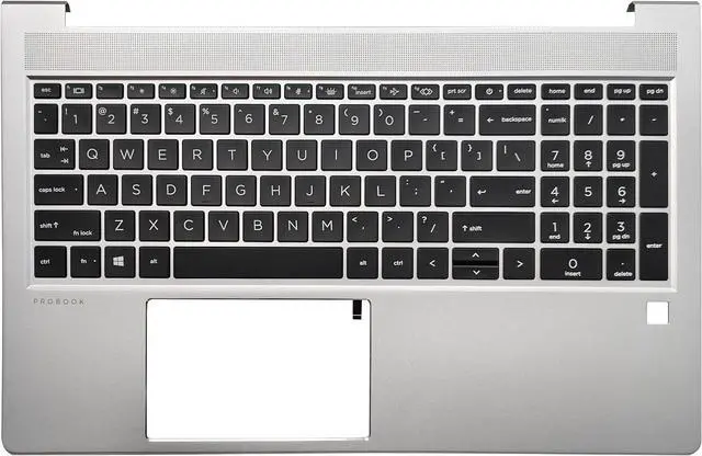 Main image of Laptop US Keyboard Compatible for HP ProBook 450 G10 Palmrest Upper Cover Case Backlit N43875-001 N43874-001 4BX8TTATP80