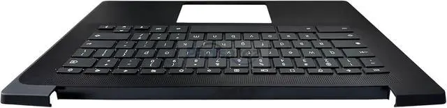 Alt view image 4 of 7 - Laptop Replacement Palmrest Upper Case Top Cover Keyboard Bezel with US Keyboard Assembly for HP Fortis 14 G11 TPN-Q294 Chromebook N83274-001