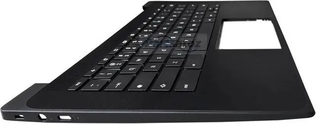 Alt view image 5 of 7 - Laptop Replacement Palmrest Upper Case Top Cover Keyboard Bezel with US Keyboard Assembly for HP Fortis 14 G11 TPN-Q294 Chromebook N83274-001