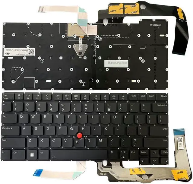 Alt view image 2 of 7 - ZAHARA Keyboard Backlight (Black) Replacement for Lenovo ThinkPad T14s Gen 3 21BR 21BS US SN21D68484