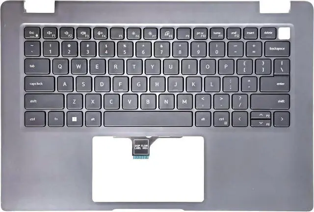 Main image of Replacement Upper Case Palmrest for Dell Latitude 3440 E3440 Series Laptop Non-Backlit Keyboard Assembly Top Cover R2DCD 0R2DCD Gray