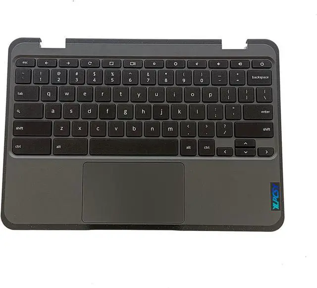 Main image of 5M11H52901 Replacement for Lenovo 100E Chromebook Gen 3 Laptop Upper Top Cover Case Palmrest Not-Backlit US Keyboard Touchpad Assembly Part Black