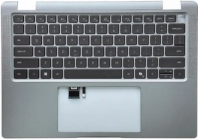 Main image of NYD1R, 0NYD1R Replacement Upper Case Palmrest for Dell Latitude 7440, 7450 Series, US Backlit Keyboard, Gray Top Cover, w/o SC, w/SD Port