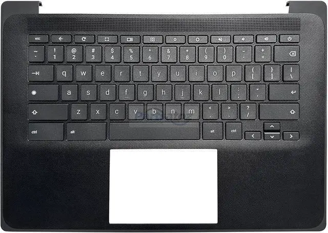 Alt view image 2 of 7 - Laptop Replacement Palmrest Upper Case Top Cover Keyboard Bezel with US Keyboard Assembly for HP Fortis 14 G11 TPN-Q294 Chromebook N83274-001