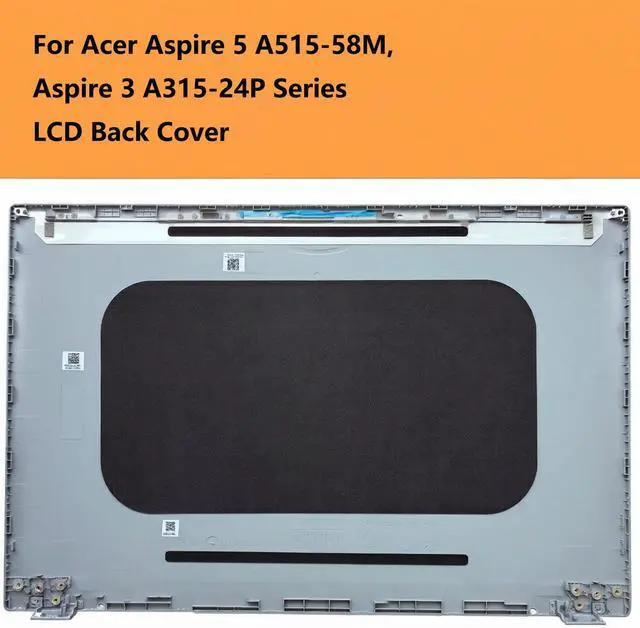 Alt view image 2 of 6 - 60.KDEN2.002 Replacement LCD Back Cover for Acer Aspire 5 A515-58M, Aspire 3 A315-24P Series, Silver Top Lid