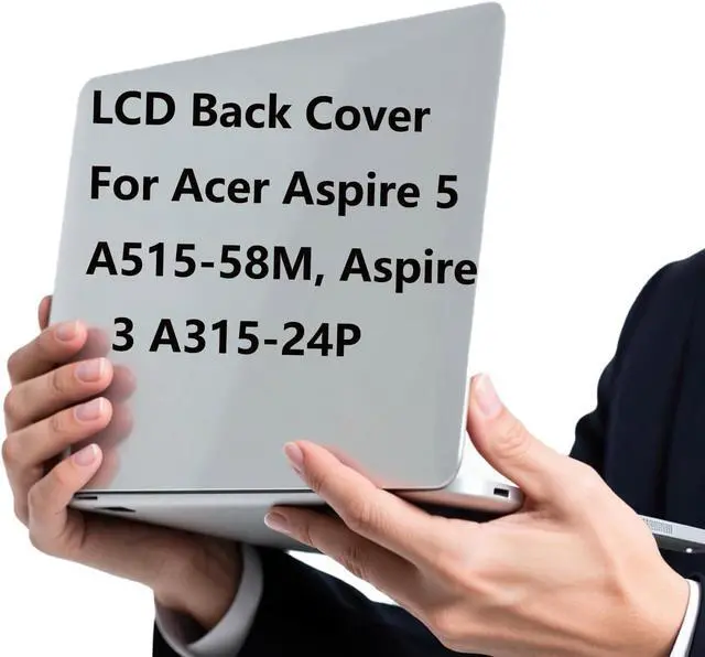 Alt view image 6 of 6 - 60.KDEN2.002 Replacement LCD Back Cover for Acer Aspire 5 A515-58M, Aspire 3 A315-24P Series, Silver Top Lid