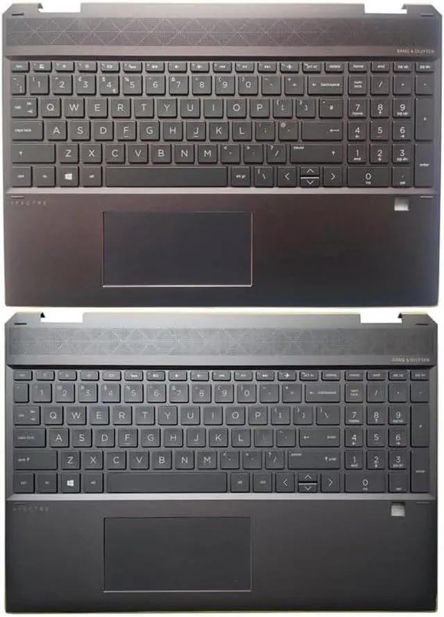 Alt view image 2 of 6 - OEM HP Spectre X360 15-DF TPN-Q213 UK/US Laptop Keyboard with Brown Palmrest and Backlight Accessories(UK)