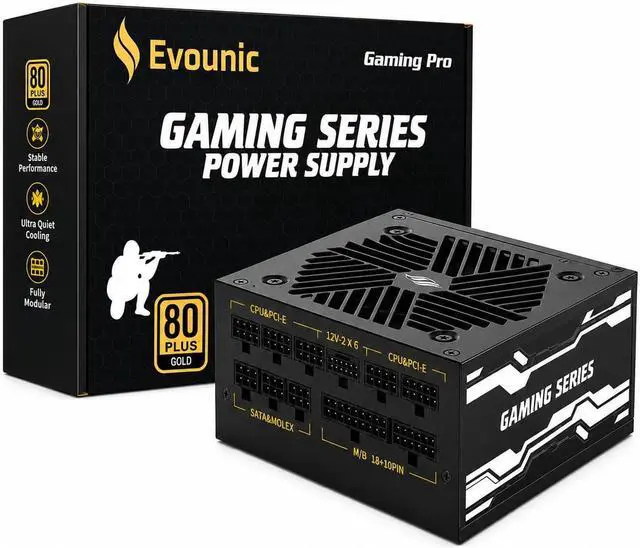 Main image of 1200W Gaming Power Supply,Fully Modular 80 Plus® Gold Certification, ATX 3.1 PSU, Support for PCIe 5.1 GPUs, semi-Passive 120mm Fan, LLC Technology, Single Rail, for Overclocked GPUs