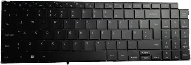 Main image of Laptop Keyboard for Samsung NP750XGK NP754XGK 750XGK 754XGK United Kingdom UK with Backlit Black New
