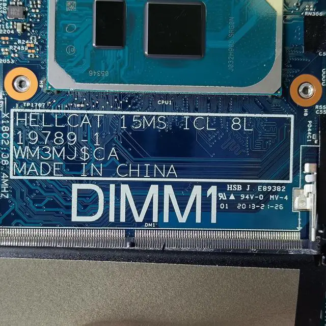 Alt view image 6 of 7 - Replacement for Dell Inspiron 7500 2-in-1 Motherboard Hellcat 15MS ICL 8L 19789-1 System Board i7-1065G7 Processor 0DG9M2 DG9M2