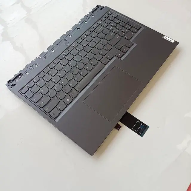 Alt view image 3 of 7 - Replacement Laptop Upper Case Palmrest RGB Backlit Keyboard Touchpad Assembly Part for Lenovo Legion 5 Pro 16 5CB1H18356 5CB1H18382 5CB1F37738 5CB1F38518