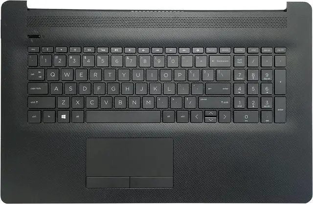 Main image of Laptop Replacement Keyboard Compatible for HP 17-by 17-CA 17Q-CS L22750-001 6070B1308103 US Layout with Palmrest Upper Cover Backlit TouchPad Black