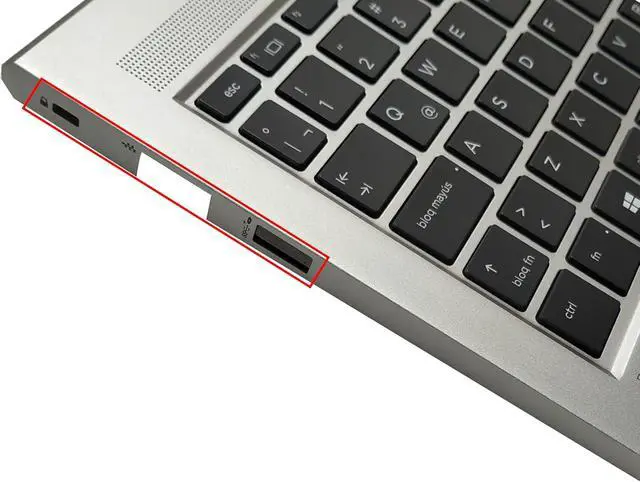 Alt view image 3 of 4 - Laptop Keyboard Compatible for HP ProBook 14 440 G8 445 G8 M23770-001 M23769-001 4BX8QTA00A0 M23769-001 Latin Layout Backlit with Palmrest Upper Cover Case with SD Hole