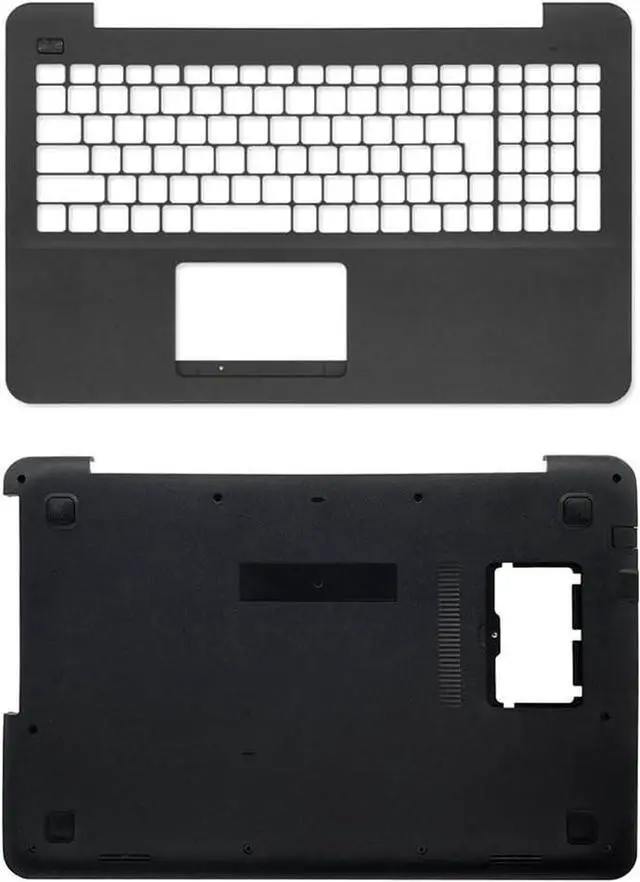 Main image of ZONTO Palmrest Upper Case + Bottom Case Base Cover Compatible with ASUS X554 F554 K554 X554L F554L X555 F555 Series Plastic Version (C+D)