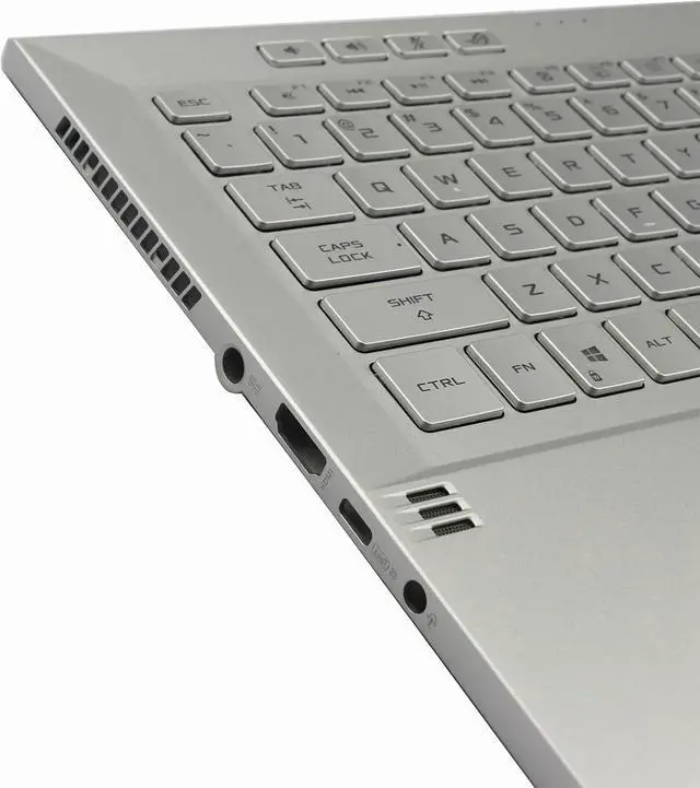 Alt view image 3 of 7 - BestParts White Palmrest Top Cover & Backlit Keyboard Compatible with ASUS ROG Zephyrus G14 GA401I GA401Q 14" Laptop, P/N 90NR03F2-R31US2