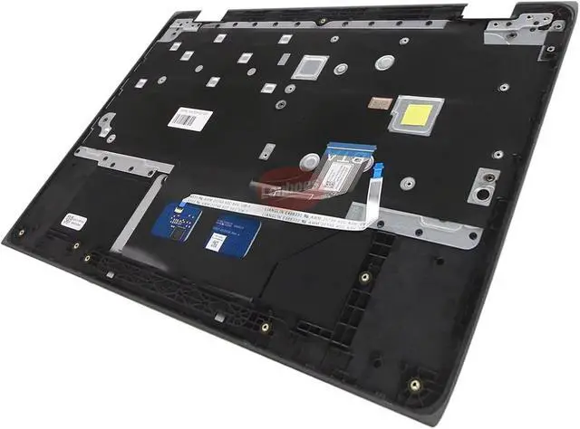 Alt view image 4 of 6 - Laptop Palmrest Upper Case Top Cover with US Keyboard Touchpad Assembly Replacement for Lenovo 100e Chromebook 2nd Gen MTK 2 82Q3 5CB1E21835