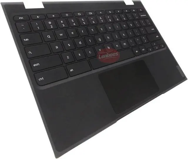Alt view image 3 of 6 - Laptop Palmrest Upper Case Top Cover with US Keyboard Touchpad Assembly Replacement for Lenovo 100e Chromebook 2nd Gen MTK 2 82Q3 5CB1E21835