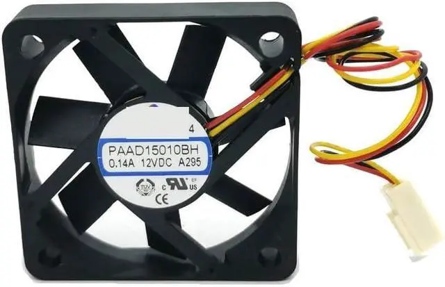 Alt view image 3 of 6 - PAAD15010BH 5010 12V 0.14A 3wire Cooling Fan 50 * 50 * 10mm