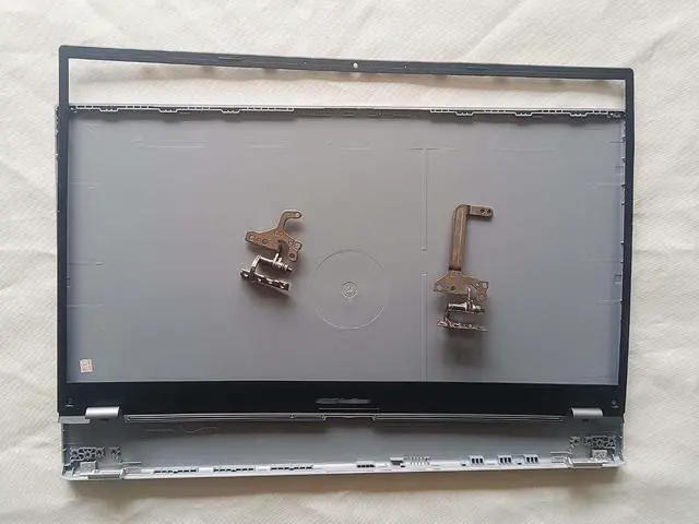 Alt view image 2 of 2 - New Replacement Silver LCD Back Cover Top Case + LCD Front Bezel Case + Hinges R+L for ASUS Vivobook X512 X512FA X512DA X512UA X512UB X512F X512FL X512J X512U X512D V5000F V5000J F512U A512 Laptop