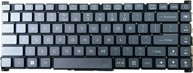 Main image of wangpeng New Gray US Backlit Keyboard for Acer PT516-51s PT516-52s N20C9 PT314-51s N20C8 PT316-51s N22Q9