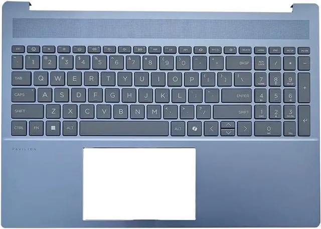 Main image of Bayjebu Parts for HP Pavilion 16-AF 16-AG 16.0" Palmrest Keyboard Bezel with US-English Backlit Keyboard Blue N95996-001