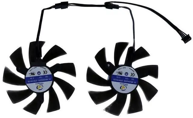 Main image of 2Pcs/Set CF9015H12S,Graphics Card Fan XY-D09015B,VGA Cooler for 51Risc RX580 8G for Gaming for SHELI 51RISC RX 580 DE 8GB 2048SP Easy to Replace(CF9015H12S)
