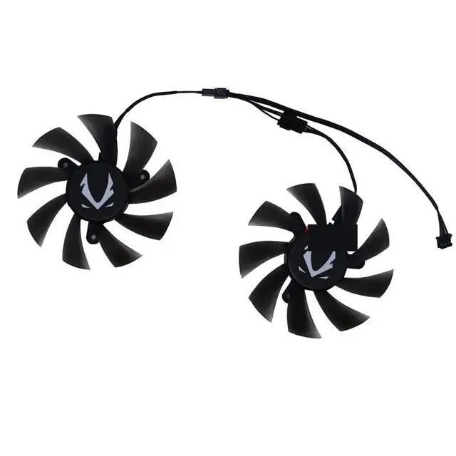 Alt view image 4 of 5 - 2Pcs/Set CF9015H12S,Graphics Card Fan XY-D09015B,VGA Cooler for 51Risc RX580 8G for Gaming for SHELI 51RISC RX 580 DE 8GB 2048SP Easy to Replace(CF9015H12S)