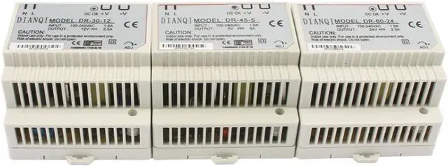 Main image of Din Rail Power Supply Switch 30W 45W 60W 5V 12V 15V 24V Power suply ac dc Converter DR-30 DR-45 DR-60(24V,DR-45)