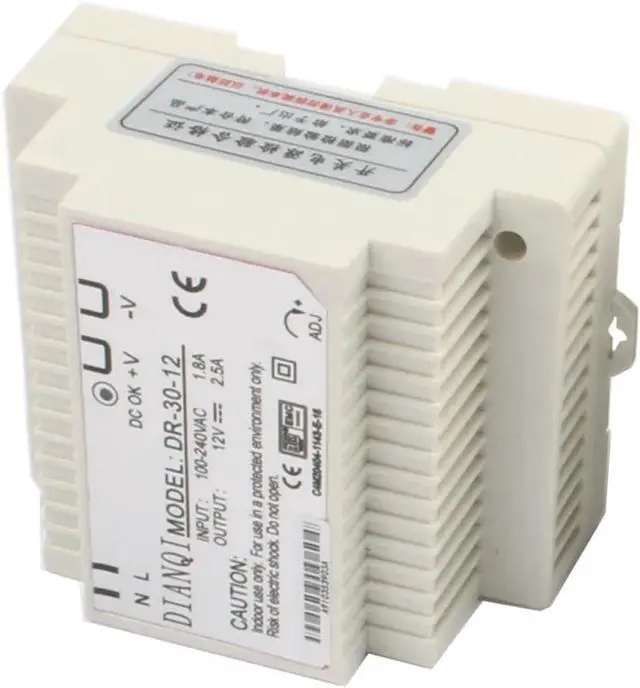 Alt view image 5 of 6 - Din Rail Power Supply Switch 30W 45W 60W 5V 12V 15V 24V Power suply ac dc Converter DR-30 DR-45 DR-60(24V,DR-45)